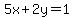 5x%2B2y=1++