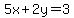 5x%2B2y=3