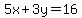 5x%2B3y=16