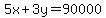 5x%2B3y=90000