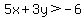 5x%2B3y%3E-6