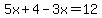 5x%2B4-3x=12