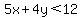 5x%2B4y%3C12