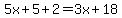 5x%2B5%2B2=3x%2B18