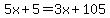 5x%2B5=3x%2B105