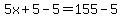 5x%2B5-5=155-5