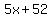 5x%2B52