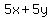 5x%2B5y