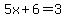 5x%2B6=3