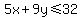 5x%2B9y%3C=32
