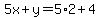 5x%2By=5%2A2%2B4