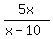 5x%2F%28x-10%29