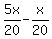 5x%2F20-x%2F20