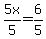 5x%2F5=6%2F5