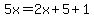 5x=2x%2B5%2B1
