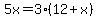 5x=3%2812%2Bx%29