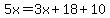 5x=3x%2B18%2B10