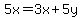 5x=3x%2B5y