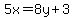 5x=8y%2B3