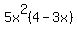 5x%5E2%284-3x%29