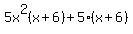 5x%5E2%28x%2B6%29%2B5%28x%2B6%29