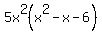 5x%5E2%28x%5E2+-+x+-+6%29