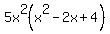 5x%5E2%28x%5E2-2x%2B4%29
