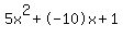5x%5E2%2B-10x%2B1