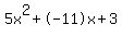5x%5E2%2B-11x%2B3