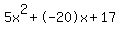 5x%5E2%2B-20x%2B17