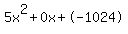 5x%5E2%2B0x%2B-1024