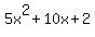 5x%5E2%2B10x%2B2