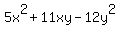 5x%5E2%2B11xy-12y%5E2