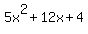 5x%5E2%2B12x%2B4