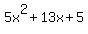 5x%5E2%2B13x%2B5