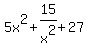 5x%5E2%2B15%2Fx%5E2%2B27