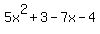 5x%5E2%2B3-7x-4