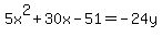 5x%5E2%2B30x-51=-24y