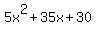 5x%5E2%2B35x%2B30