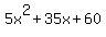 5x%5E2%2B35x%2B60
