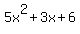 5x%5E2%2B3x%2B6