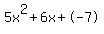 5x%5E2%2B6x%2B-7
