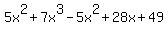 5x%5E2%2B7x%5E3-5x%5E2%2B28x%2B49