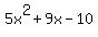 5x%5E2%2B9x-10