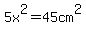 5x%5E2=45cm%5E2