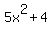 5x%5E2+%2B+4+