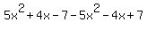 5x%5E2+%2B4x+-7++-5x%5E2-4x%2B7