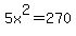 5x%5E2+=+270