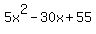 5x%5E2+-+30x+%2B+55