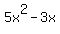 5x%5E2+-+3x